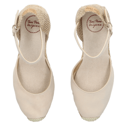 Lloret-5 Suede Dames Espadrilles Pedra