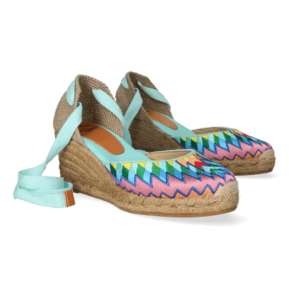 Lolita Canvas Dames Espadrilles Rainbow