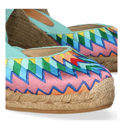 Lolita Canvas Dames Espadrilles Rainbow