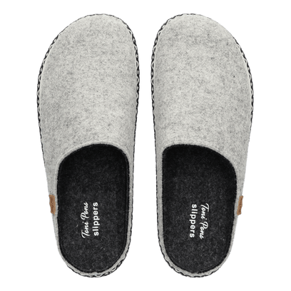 Miri-CD Dames Pantoffels Gris Double