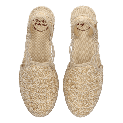 Noa-HK Dames Espadrilles Natural