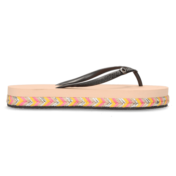 Raffia Swtich Dames Slippers Sand