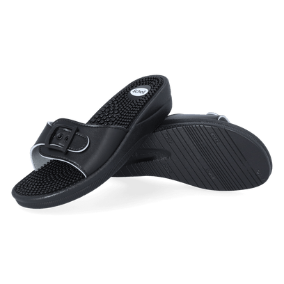 New Massage Dames Slippers Black