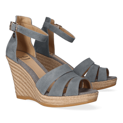 Selma-A Dames Espadrilles Gris