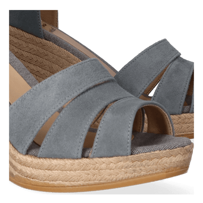 Selma-A Dames Espadrilles Gris