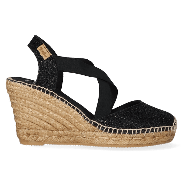 Silvia-S Dames Espadrilles Negre