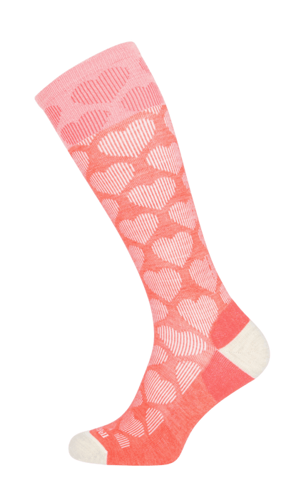 Heart Throb Dames Compressiekousen Klasse 1 Guava