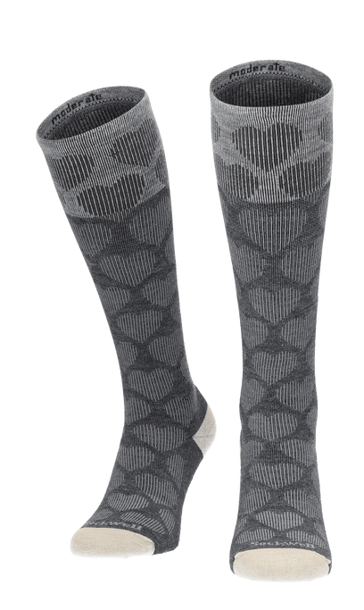 Heart Throb Dames Compressiekousen Klasse 1 Charcoal