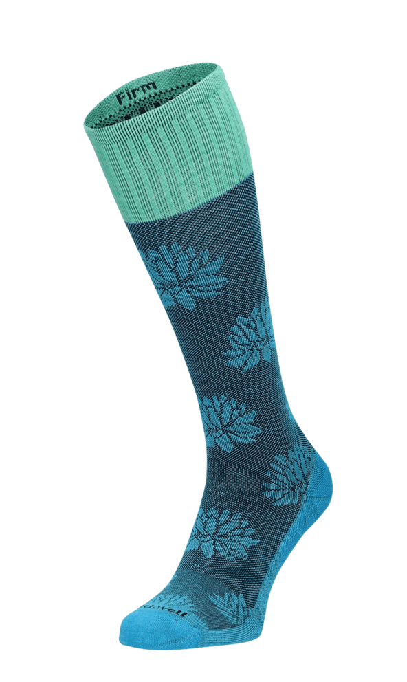 Lotus Lift Dames Compressiekousen Klasse 2 Turquoise