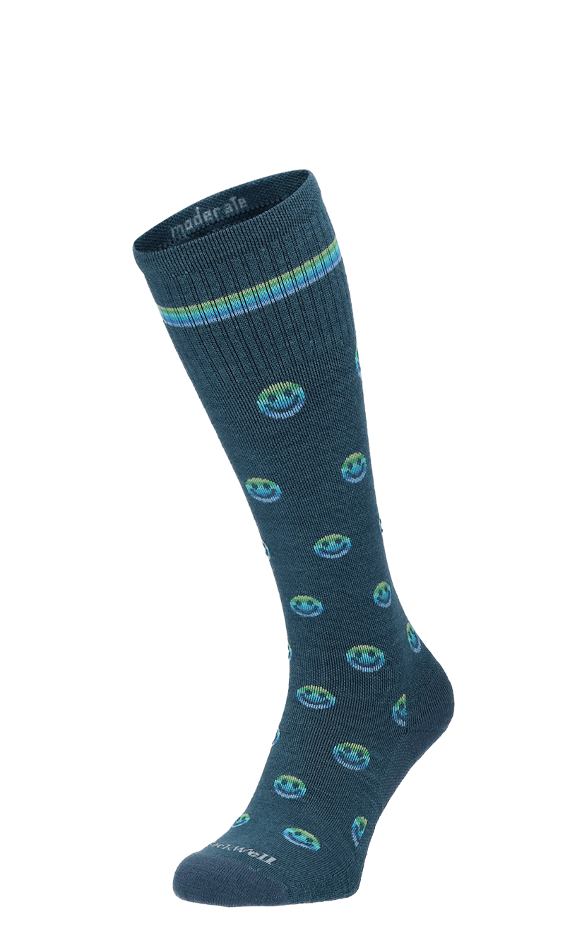 Smiley Dames Compressiekousen Klasse 1 Blue Ridge