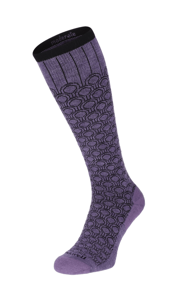 Deco Dot Dames Compressiekousen Klasse 1 Plum