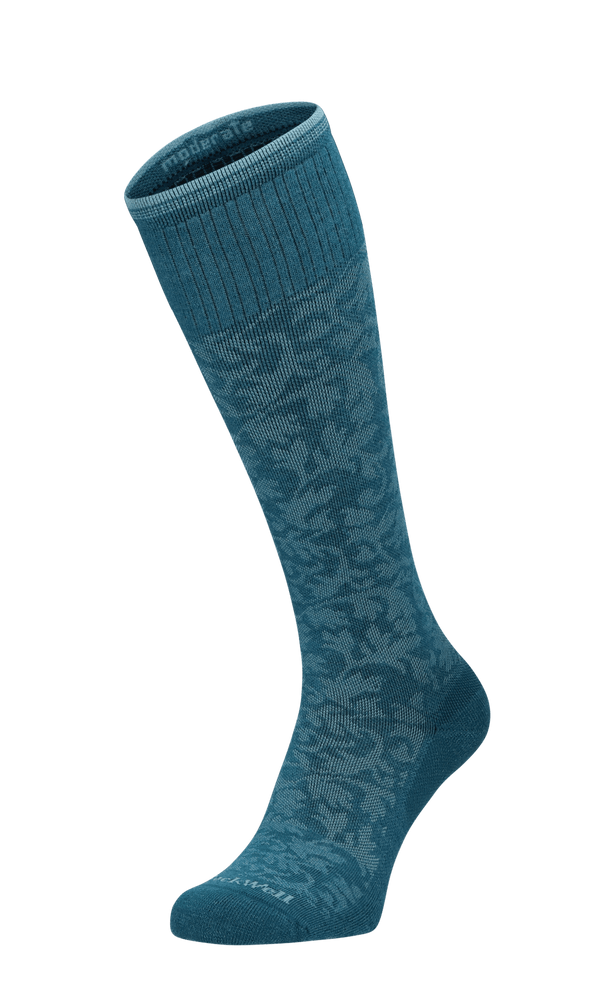 Damask Dames Compressiekousen klasse 1 Teal