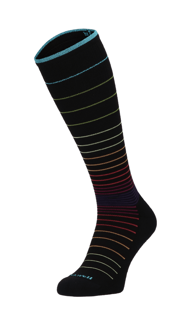 Circulator Dames Compressiekousen Klasse 1 Black Stripe