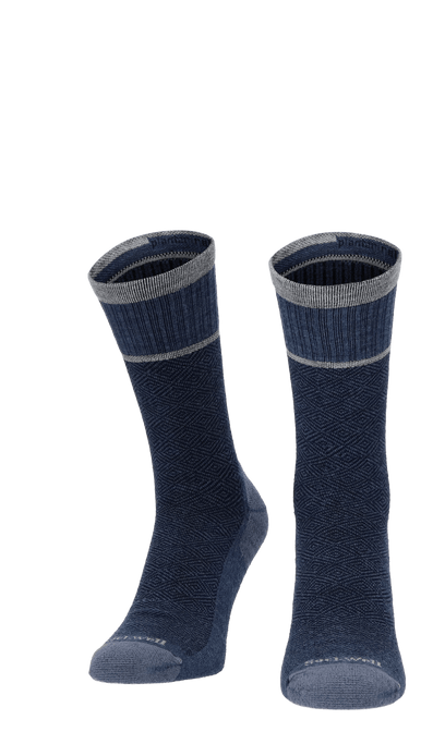 Plantar Cush Crew Heren Hielspoor Sokken Klasse 2 Denim