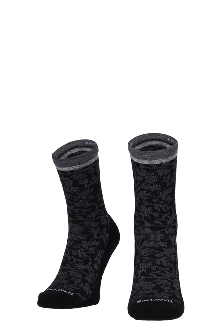 Plantar Cush Crew Dames Hielspoor Sokken Klasse 2 Black