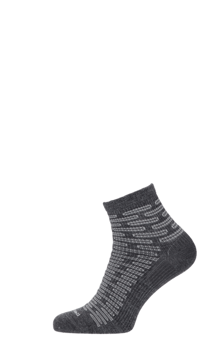 Plantar Ease Quarter Heren Hielspoor Sokken Klasse 2 Charcoal