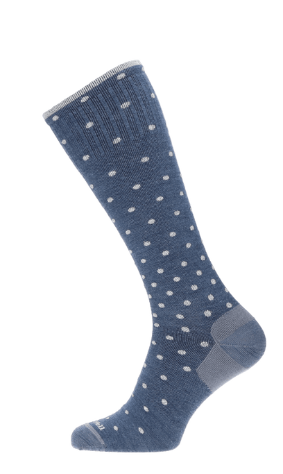 On The Spot Dames Compressiekousen Klasse 1 Denim Sparkle