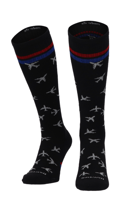 In Flight Heren Compressiekousen Klasse 1 Black