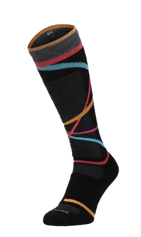 Free Ski Medium Dames Skisokken Klasse 1 Black Stripe