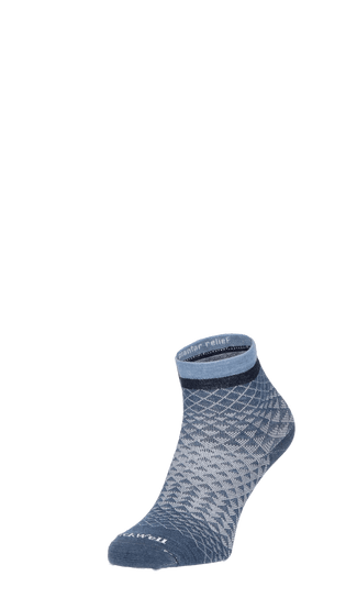 Plantar Ease II Quarter Dames Hielspoor Sokken Klasse 2 Denim