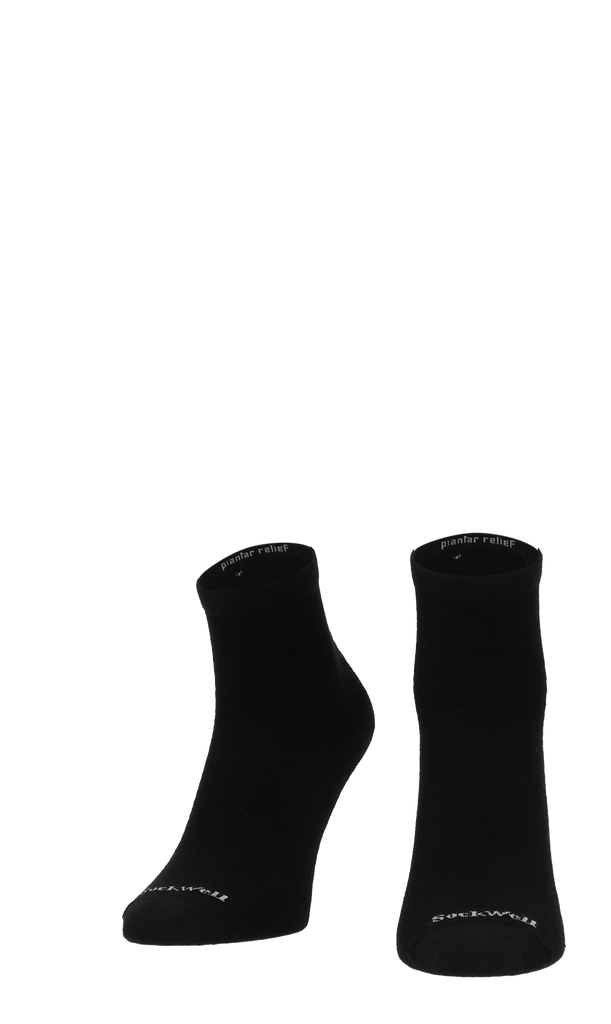 Plantar Ease II Quarter Dames Hielspoor Sokken Klasse 2 Black