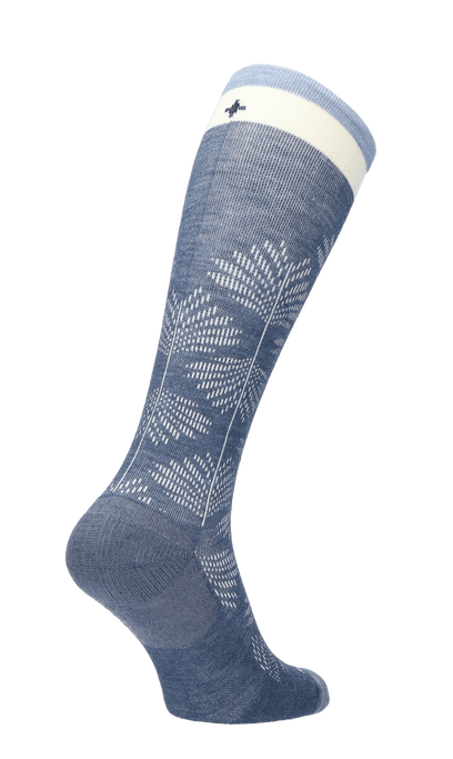 Full Floral Dames Compressiekousen Klasse 1 Denim