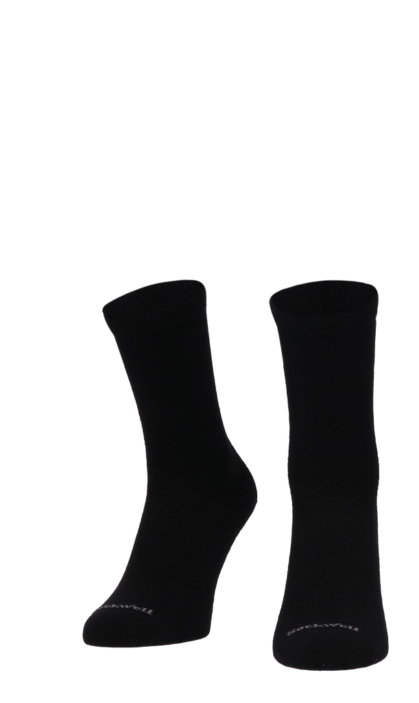 Plantar Ease Crew Dames Hielspoor Sokken Klasse 2 Black Solid