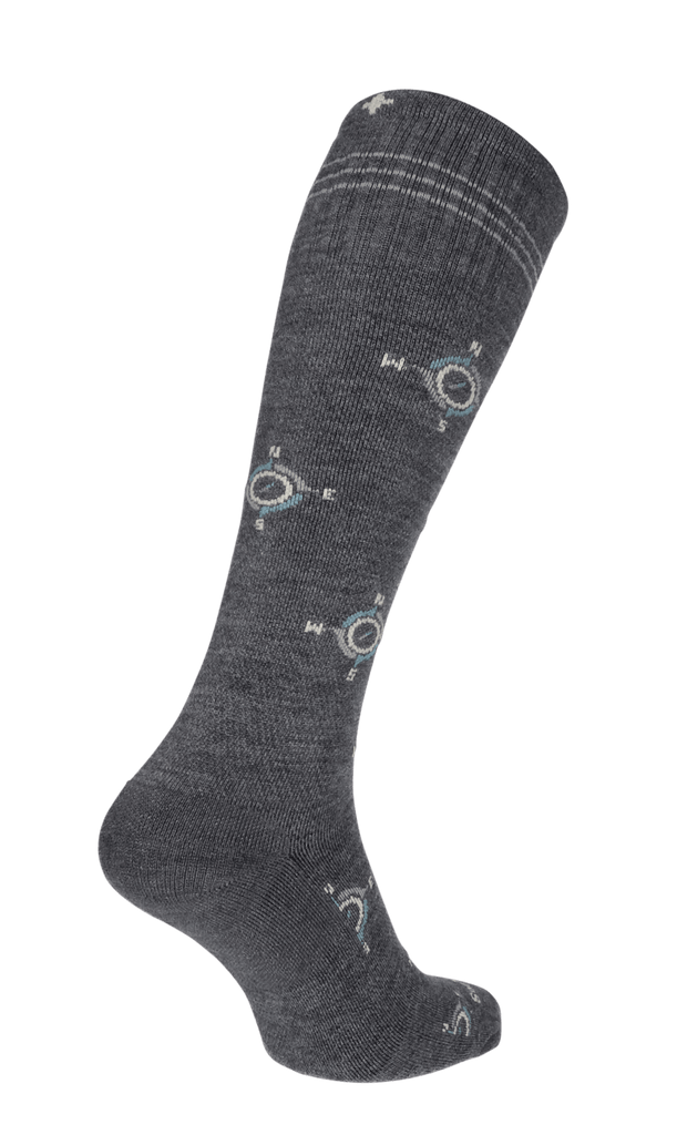 The Guide Heren Compressiekousen Klasse 2 Charcoal