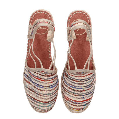 Tania-SN Zijde Dames Espadrilles Multi