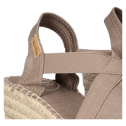 Ter Linnen Dames Espadrilles Taupe