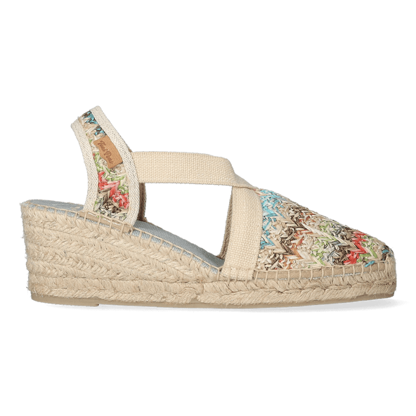 Terra-HK Raffia Dames Espadrilles Multi