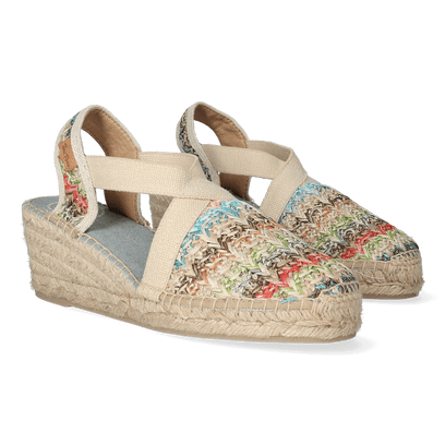 Terra-HK Raffia Dames Espadrilles Multi