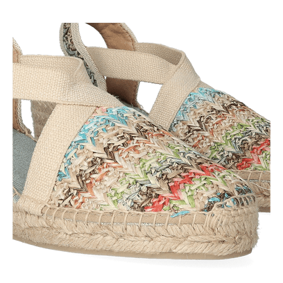 Terra-HK Raffia Dames Espadrilles Multi