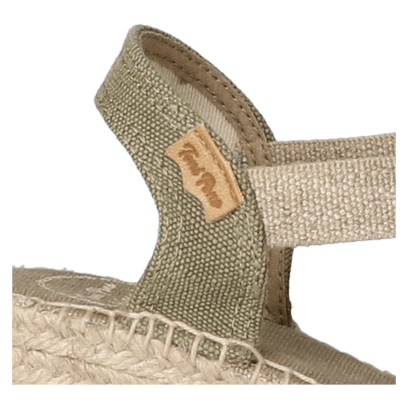 Terra-V Canvas Dames Espadrilles Caqui Vintage