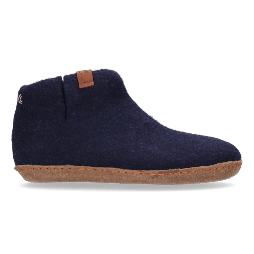 Mula Wolvilt Sloffen Navy Blue