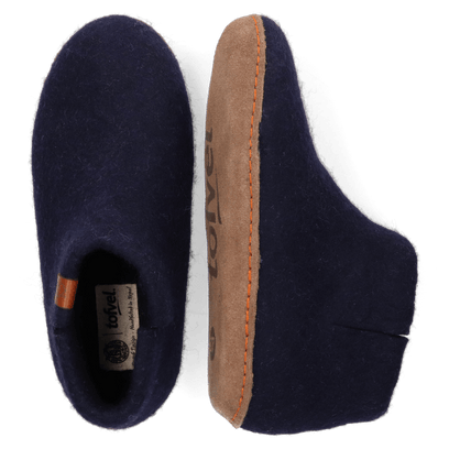 Mula Wolvilt Sloffen Navy Blue