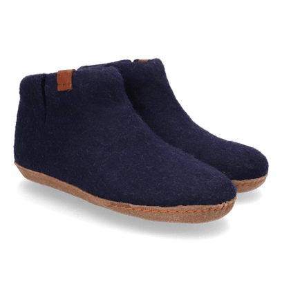 Mula Wolvilt Sloffen Navy Blue