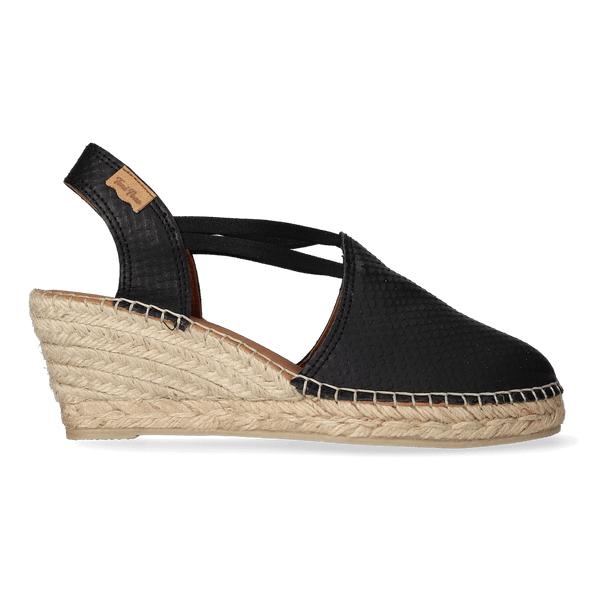 Tilda-LZ Dames Espadrilles Negre