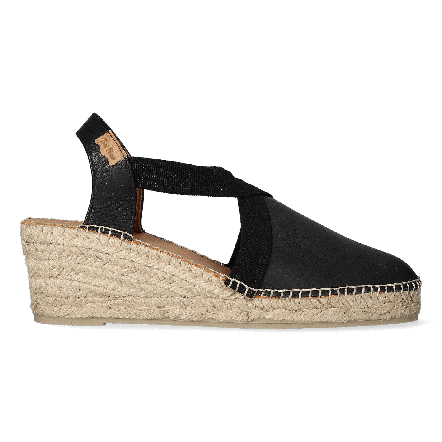 Zwarte espadrilles discount leer