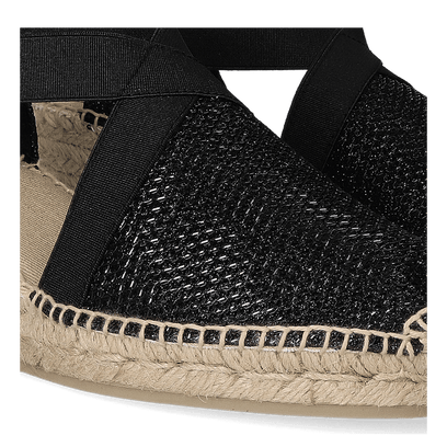 Triton Textiel Dames Espadrilles Negre