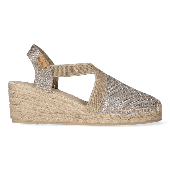 Triton Textiel Dames Espadrilles Plati