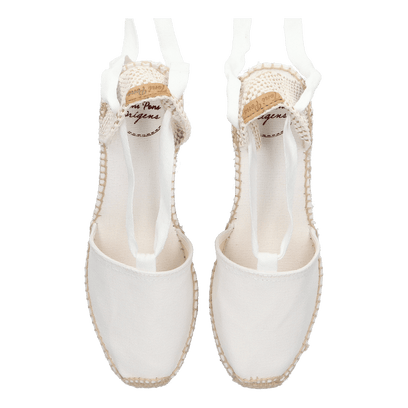 Valencia Dames Espadrilles Blanc