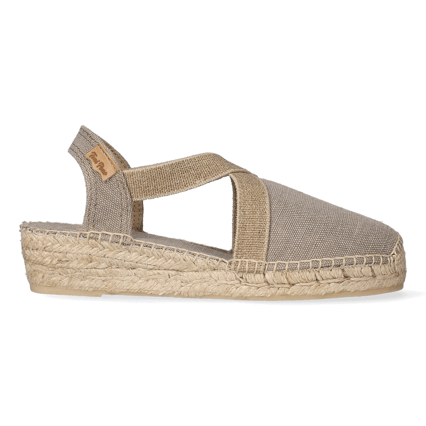 Verdi-V Canvas Dames Espadrilles Pedra