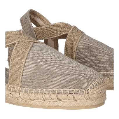 Verdi-V Canvas Dames Espadrilles Pedra