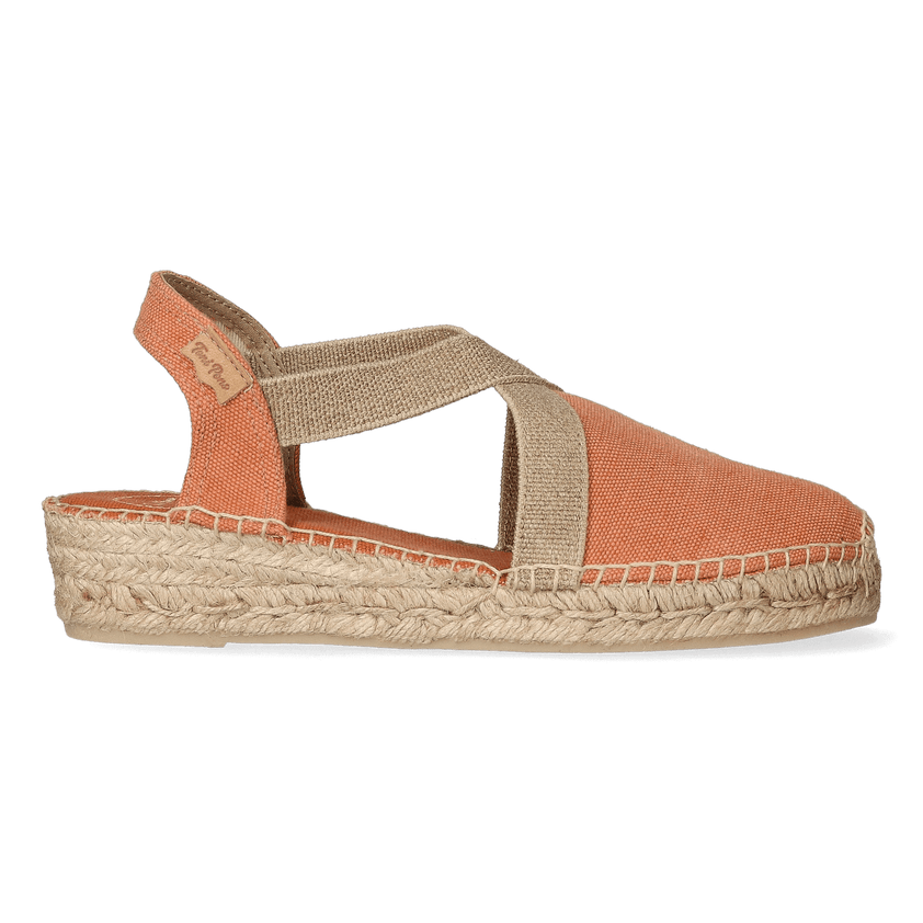 Verdi-V Canvas Dames Espadrilles Taronja