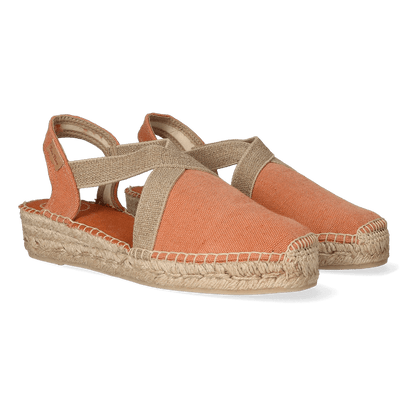 Verdi-V Canvas Dames Espadrilles Taronja