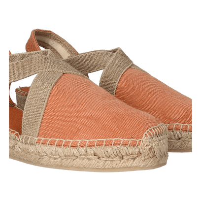 Verdi-V Canvas Dames Espadrilles Taronja