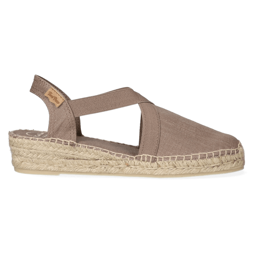 Verona Dames Espadrilles Taupe