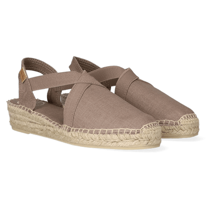 Verona Dames Espadrilles Taupe