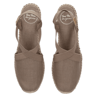 Verona Dames Espadrilles Taupe